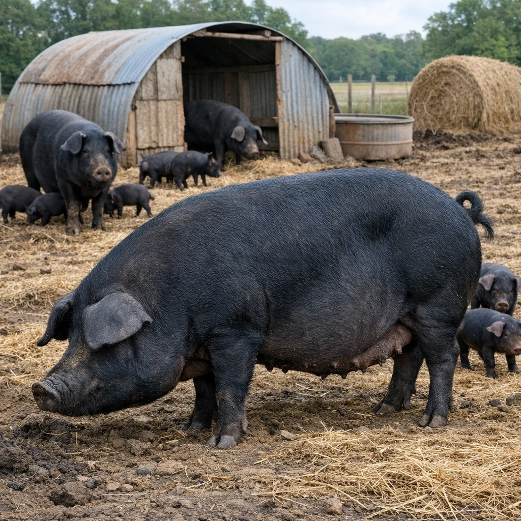 Arkansas Black – Sus scrofa domesticus – trzoda chlewna
