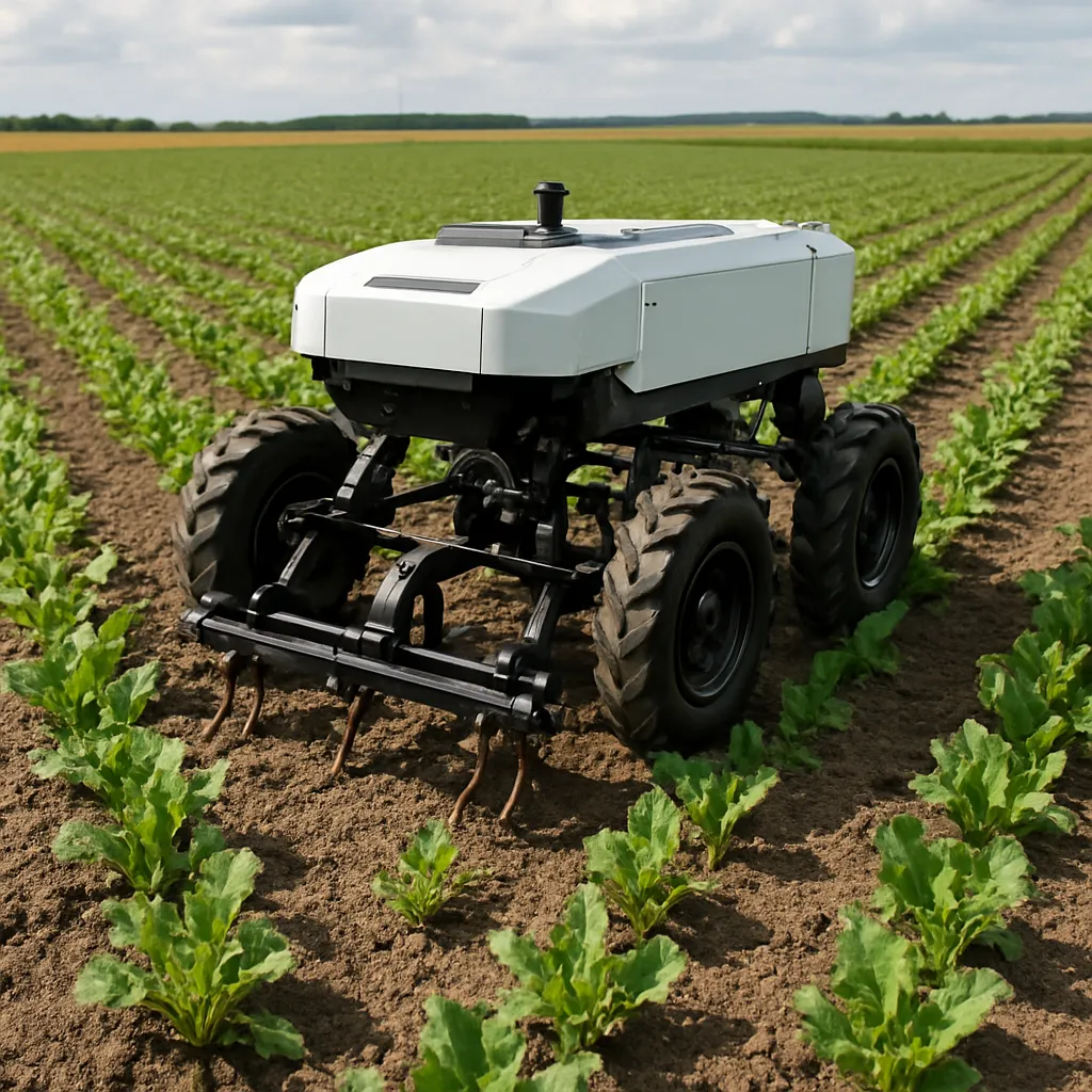 Roboty do mechanicznego zwalczania chwastów w burakach