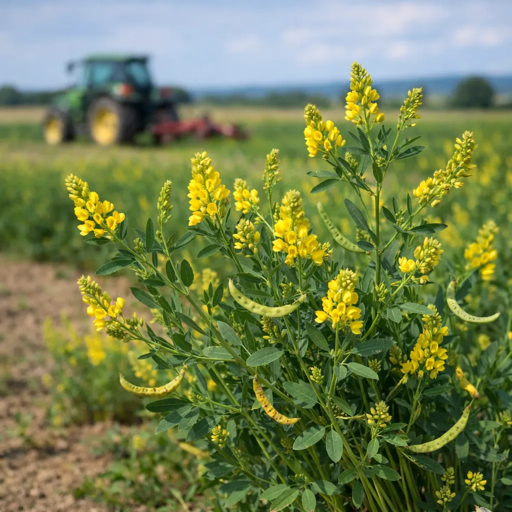 Lucerna sierpowata – Medicago falcata (roślina pastewna)