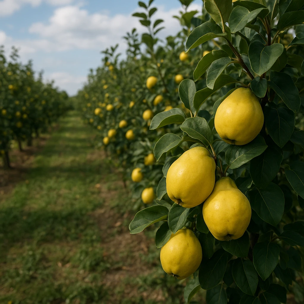 Plantacja pigwowca – owoce do przetwórstwa zielarskiego