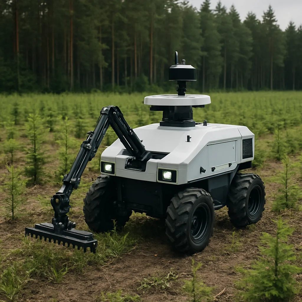 Autonomiczne platformy do pielęgnacji szkółek leśnych