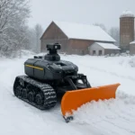Roboty do odśnieżania dróg dojazdowych w gospodarstwie
