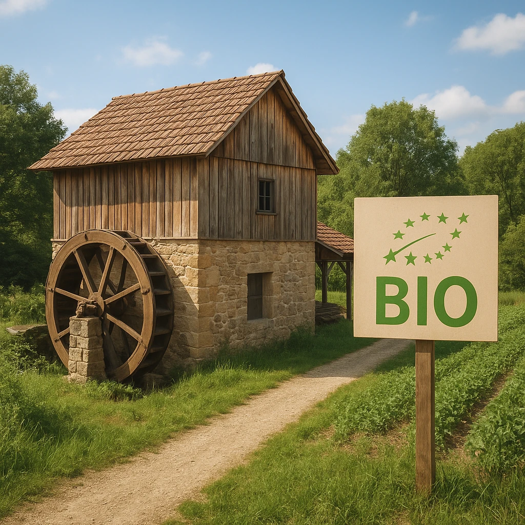 Mały młyn w gospodarstwie BIO