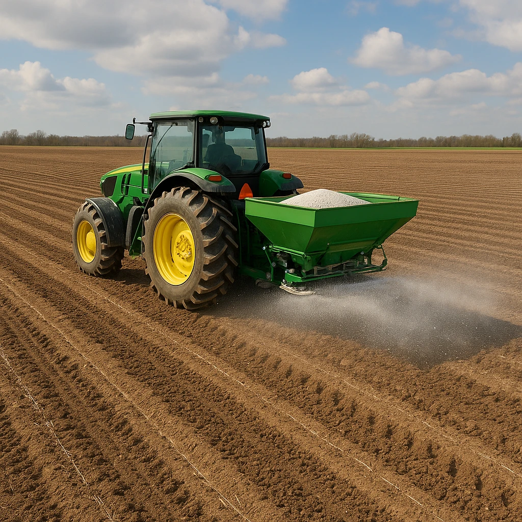 Nawożenie pól w technologii CTF (Controlled Traffic Farming)