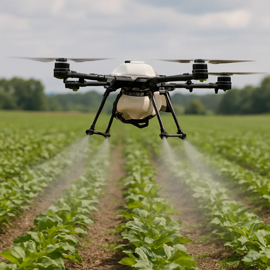 Drony rolnicze a ograniczenie znoszenia cieczy