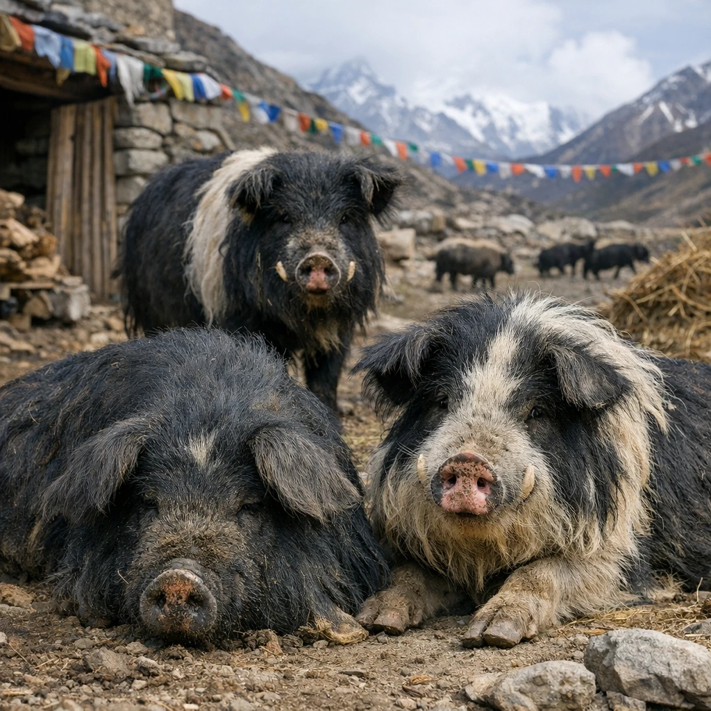 Tibetan – Sus scrofa domesticus – trzoda chlewna