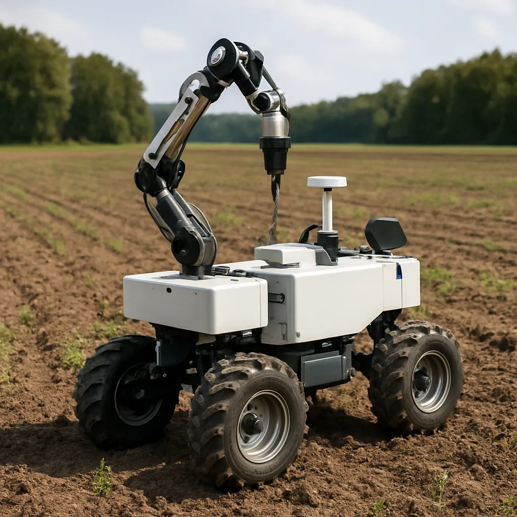 Roboty do analizy próbek gleby w terenie