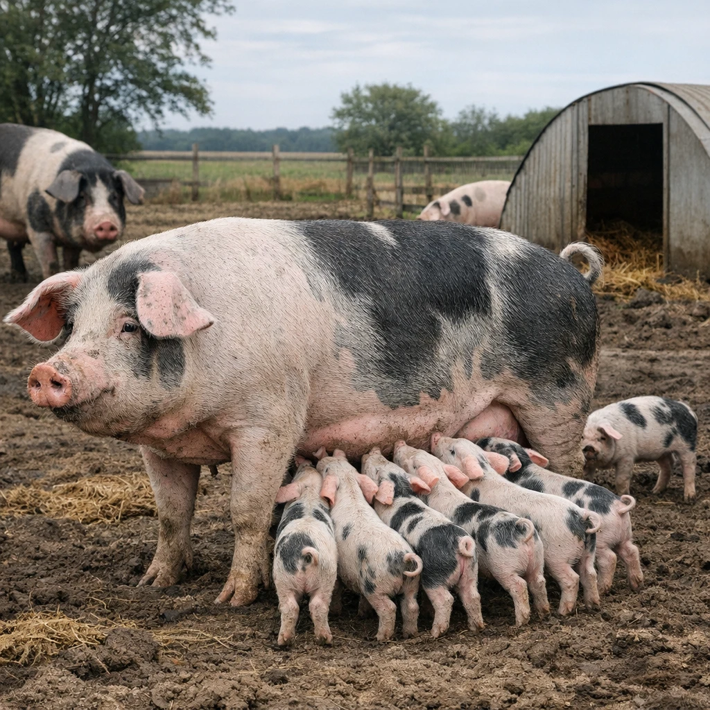 Altmarkisches Landschwein – Sus scrofa domesticus – trzoda chlewna