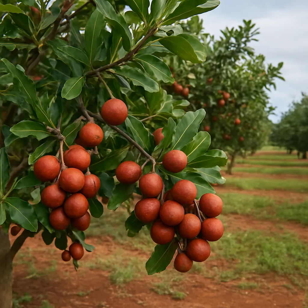 Uprawa macadamii czerwonawej