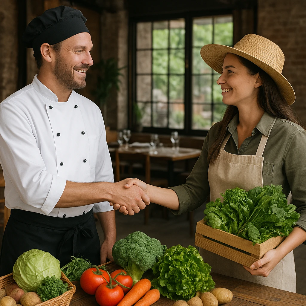 Współpraca z restauracjami promującymi kuchnię ekologiczną