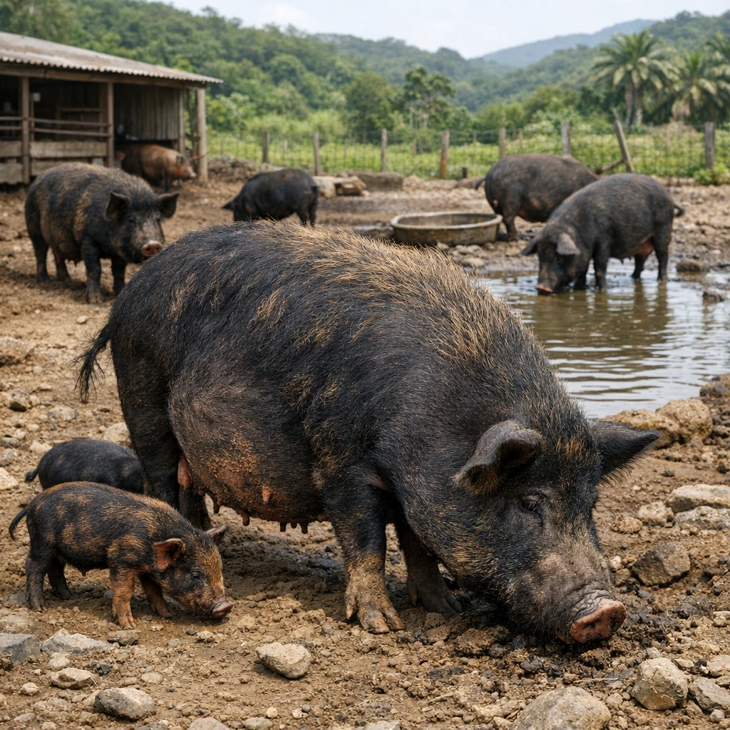 Okinawan Agu – Sus scrofa domesticus – trzoda chlewna