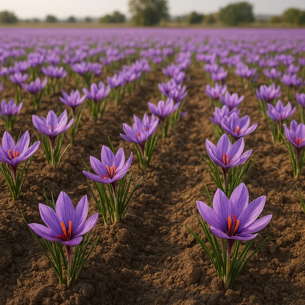 Plantacja szafranu – produkcja najdroższej przyprawy świata