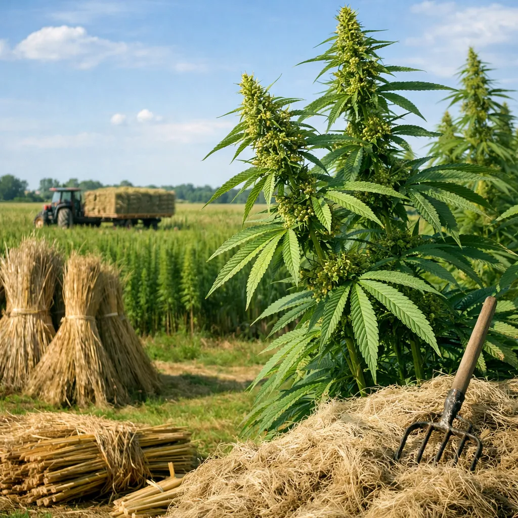 Konopie włókniste – Cannabis sativa var. sativa (roślina włóknista)