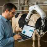 Analiza danych z robotów udojowych