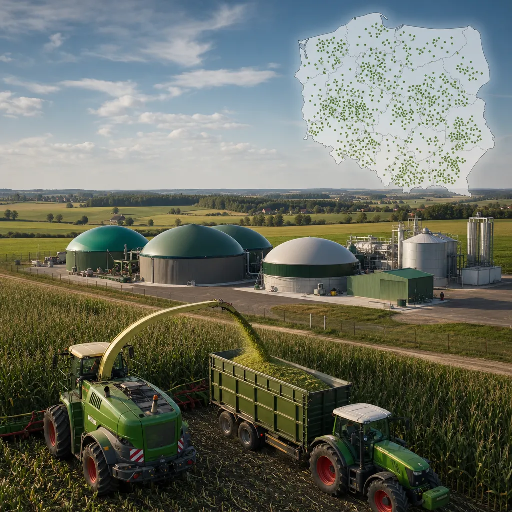 Biogazownie w polsce mapa