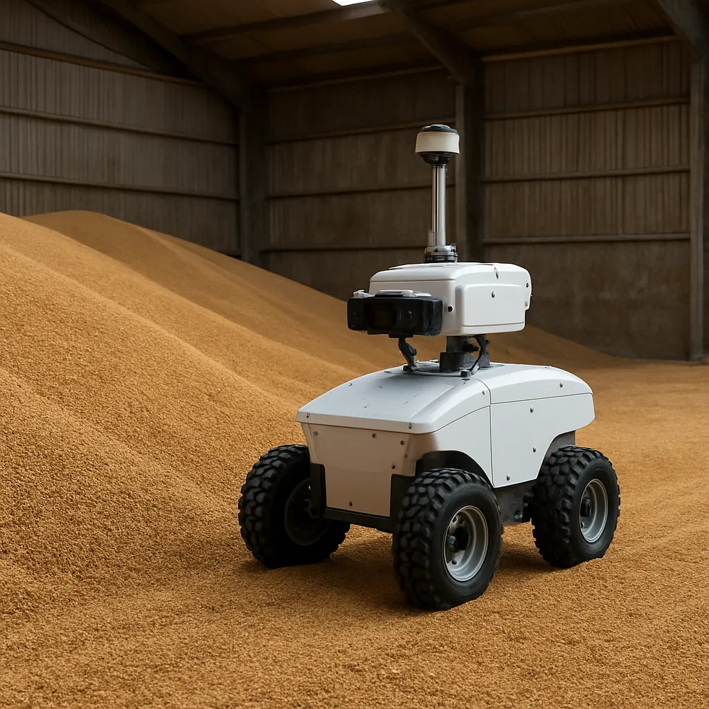 Roboty do wykrywania szkodników w magazynach zbożowych