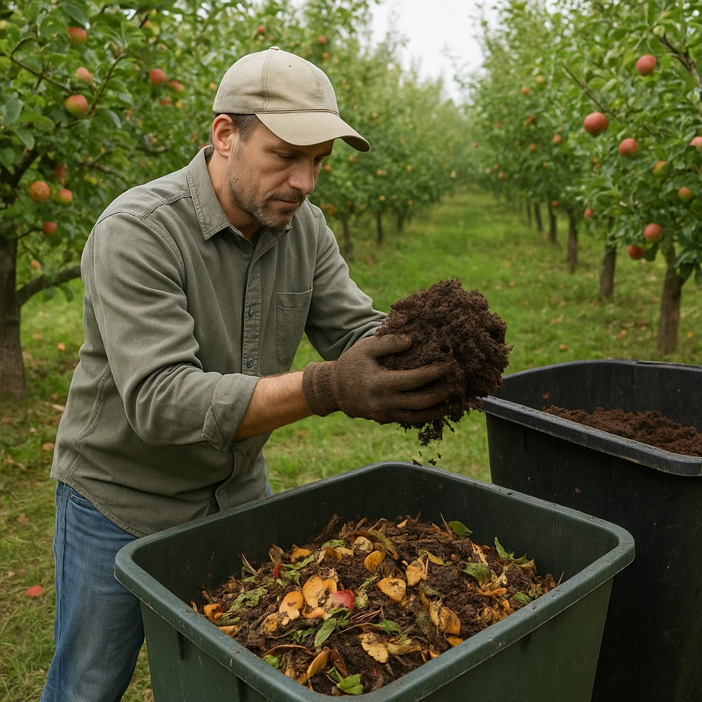 Zarządzanie odpadami organicznymi w sadzie