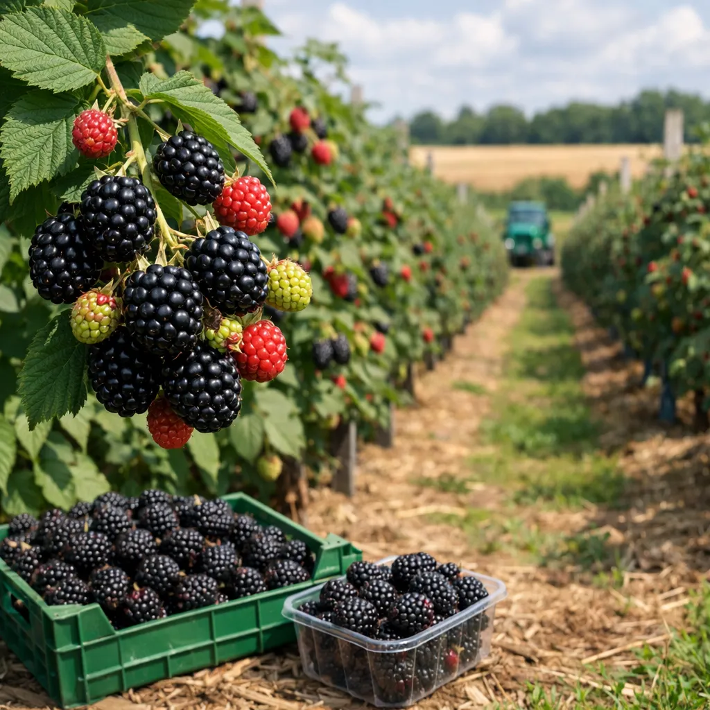 Jeżyna bezkolcowa – Rubus fruticosus (roślina sadownicza)