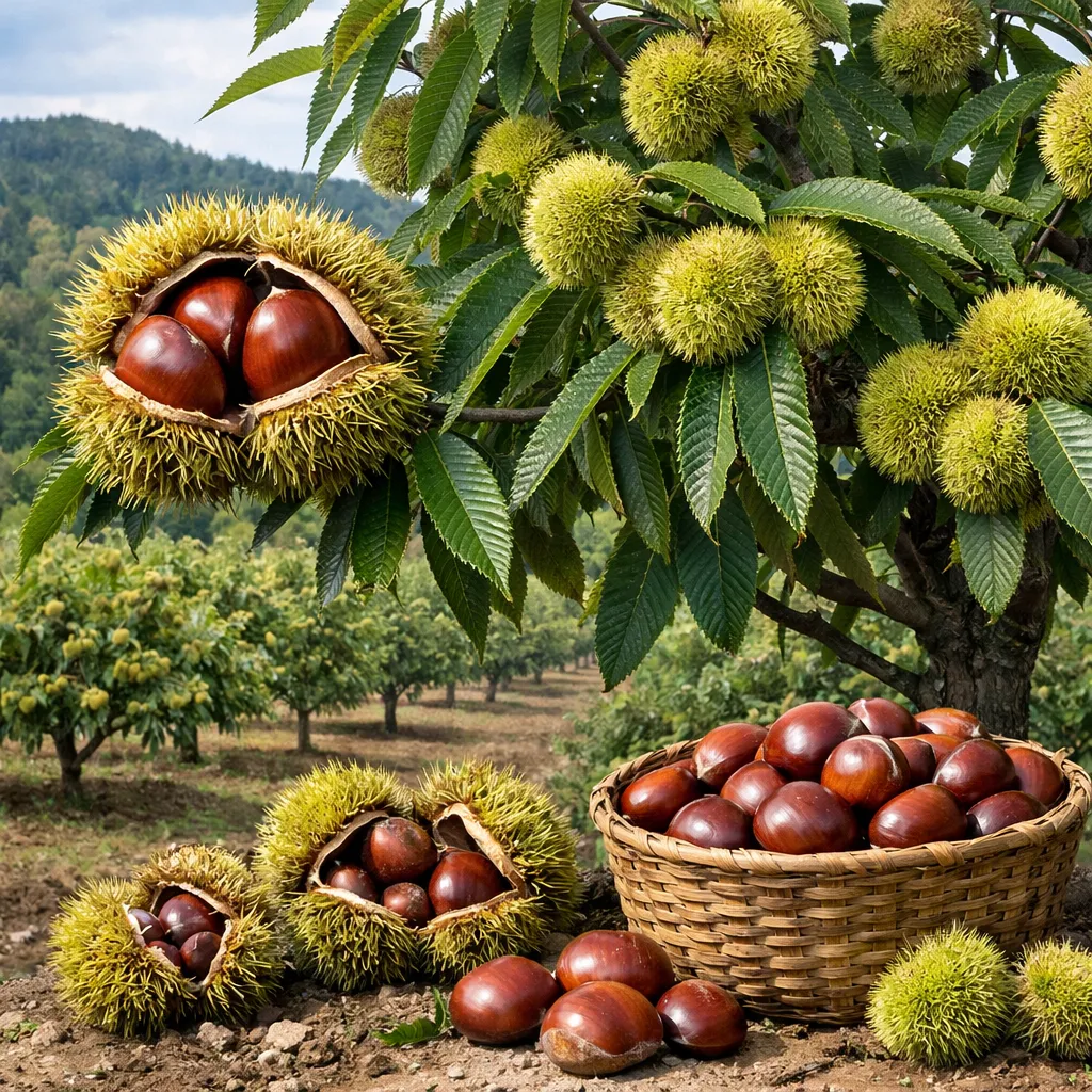 Kasztanowiec jadalny japoński – Castanea crenata (roślina sadownicza)