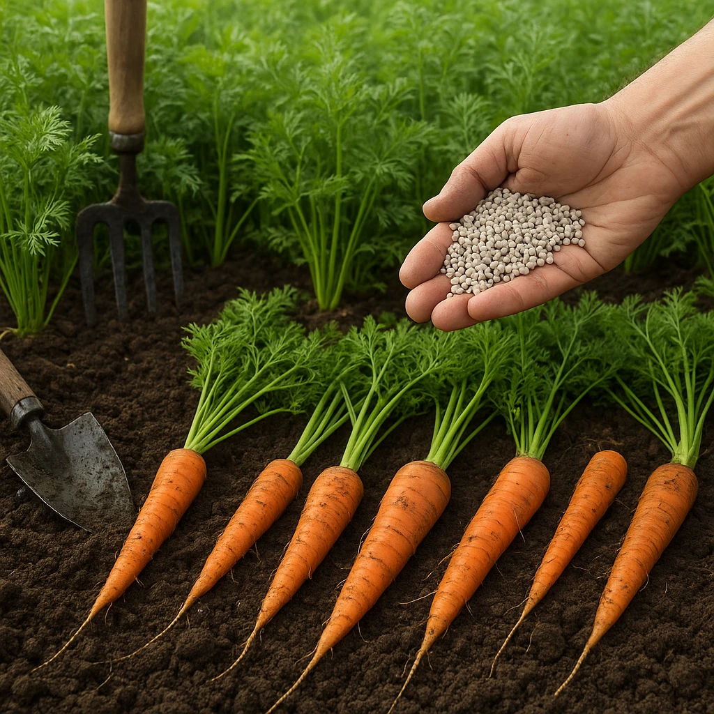 Nawożenie plantacji marchwi – jak uniknąć deformacji korzeni?