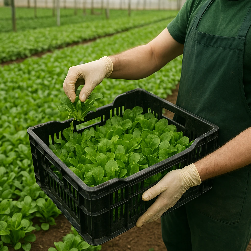 Produkcja sałaty baby leaf pod kontrakt