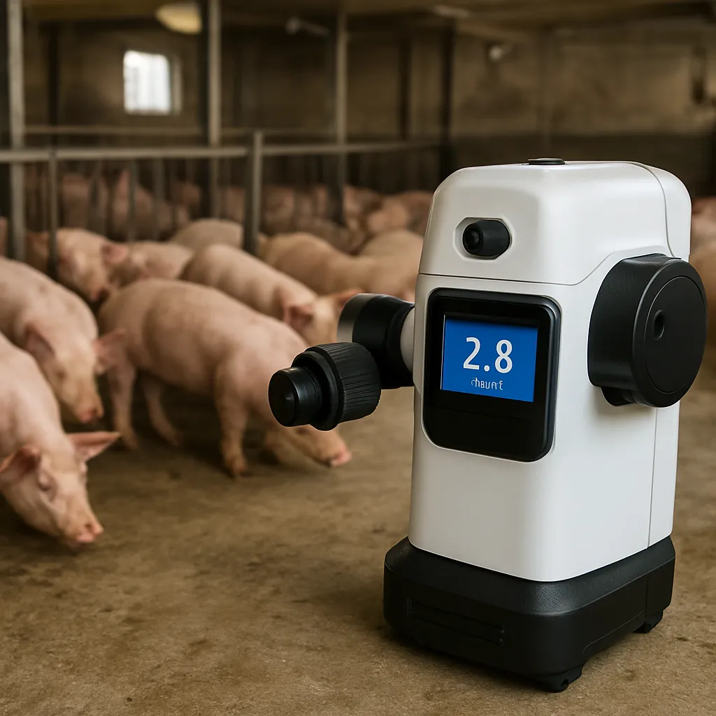 Roboty do monitorowania poziomu amoniaku w chlewniach