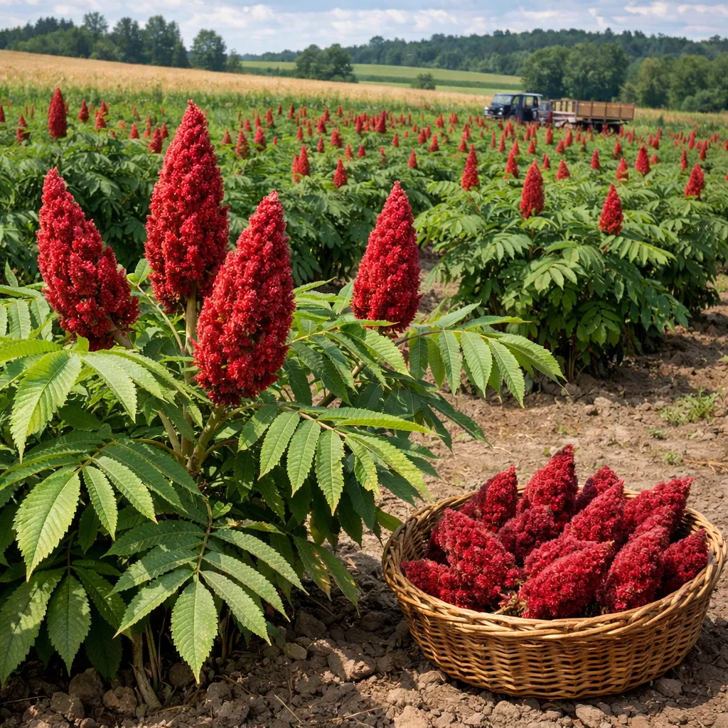 Sumak octowiec – Rhus typhina (roślina przyprawowa)