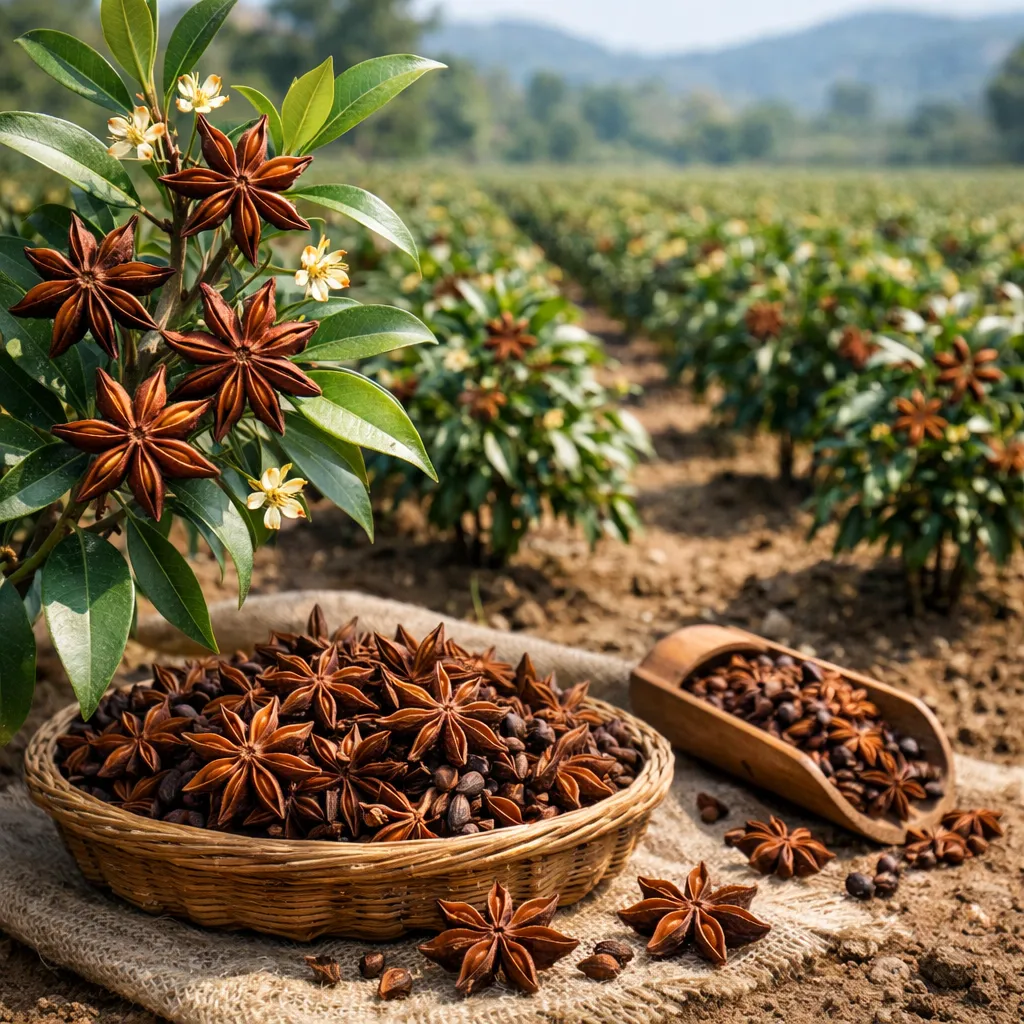 Anyż gwiazdkowy – Illicium verum (roślina przyprawowa)