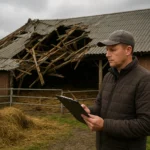 Ubezpieczenie szkód po zawaleniu się dachu obory