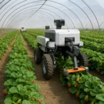 Roboty do pielęgnacji plantacji truskawek w tunelach